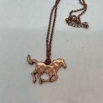 Western Copper Horse Stallion Pendant 32 Inch Necklace Brown Photo 6