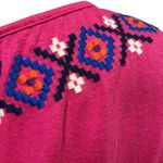 Tommy Bahama  Pink Embroidered Linen Blend Tassel Tie Cap Sleeve Coverup Size XL Photo 7