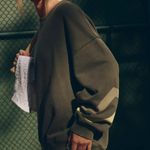 Free People All Star Buti Logo Green Pullover Photo 2