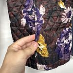 Lands' End  Light Jacket Womens Medium Primaloft Floral Quilted Full Zip Pockets Photo 3