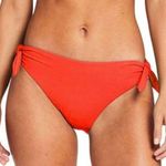 Vitamin A  Red Bikini Bottoms Tie Waist BioSculpt Plant Based SZ Extra Small NWT Photo 0