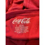 Coca Cola Red Graphic T Shirt Women's Size Large Short Sleeve Cotton Floral Photo 6