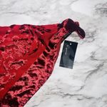 Cejon Scarf Shawl Wrap Triangle Felt Embroidery Red Women OS Old Money Opera Photo 1