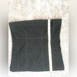 Rodebjer Black Glittery Fitted BustierTube Top Sleeveless Tank Blouse Size Small Photo 10