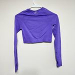 Gymshark Purple Vital Seamless Long Sleeve Crop Top Small Photo 4