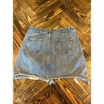 En Creme Denim Blue Jean Skirt Large Raw Hem Distressed Western Concert Festival Photo 2