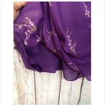 Apt. 9  Sz L Gorgeous Sleeveless Purple Floral Blouse Top Flowy & Flattering Photo 3