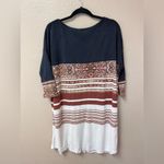 Free People  NWT Stepping Out Tunic Striped Floral Dress Size XS Photo 2