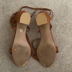 Allegra K  Brown Suede Lace Up Heels Size 9 Photo 3