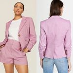 Veronica Beard  Aaliyah Linen Dickey Jacket in Heathered Orchid Sz 4 Photo 9