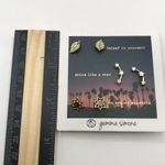 Gemma Simone Gold Leaf, Star, and Sun Earrings Set Photo 4