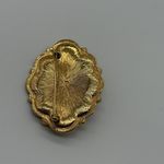 Vintage Avon Brooch Pink Cabochon Faux Pearl Ornate Pin Oval Jewelry Photo 2
