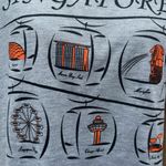 Singapore grey vintage tourist tee with pictures of historical landmarks… Gray Photo 2