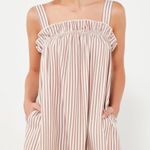 Urban Outfitters Cooperative Ruffle Edge Striped Mini Dress Photo 0