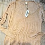 L'Agence  Women's Tan ribbed Top medium nwt Photo 3