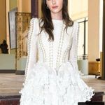 Zimmermann NWT. $3750 Zimmerman Runway Coaster Corset Laced Mini Dress ZM 3, US 10 white Photo 2