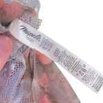 Mapale bodysuit nightie lace up back lace trim floral size 1X/2X Orange Photo 6