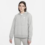 Nike  Women's Heather Gray 1/4 Zip Fleece Hoodie Pullover Sweater Large Photo 7