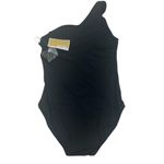 Michael Kors  nwt $106 Embellished One-Shoulder Underwire One-Piece Swimsuit 12 Photo 4