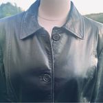 Style & Co Black Leather Petite Jacket Photo 6