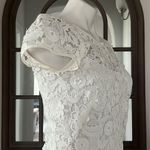 Milly  Chloe 3-D Lace Dress in White, Size 2 New w/Tag Retail $395 Photo 8