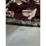 Maroon Floral Dress XL Zattcus 3/4 Sleeve Long V Photo 8