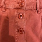 Marine layer  Avery Mini Button Up Skirt, Brick Red/Salmon Photo 8