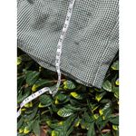 Vintage 100% Cotton Green White Gingham Tiered Midi Skirt Size 26 Photo 5