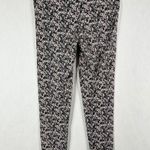 Aerie Medium Leggings Pink Gray Black Floral Abstract Print Pull On Cropped 1690 Photo 1