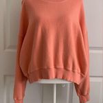 Aerie Rib Oversized Sweatshirt Peach Photo 0