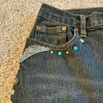 Diane Gilman Vintage DG2 By  Bejeweled Western Black Flared Jeans Photo 2