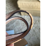 Coach Crossbody Turnlock Leather Bag Metallic Rose Gold Chain Quiet Luxury Photo 6