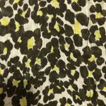 Long green lime green‎ printed scarf with tassels 28” x 80” long Photo 4