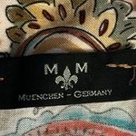 Women’s M.M Muenchen Germany unique find tiered tan flowy midi dress size medium Photo 2