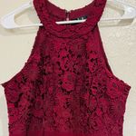 Lulus  Picture Perfect Burgundy Lace Maxi Long  Dress New women's Large NWT #192 Photo 10