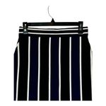 Diane Von Furstenberg Diane Von‎ Furstenberg Skirt Women Small Blue Black Striped Knit Terry Pencil Photo 3