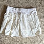 Lululemon  Pace Rival Skirt Tall 15” White Sz4 Photo 9