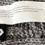 Dark Gray Cable knit Winter Acrylic Scarf Photo 7