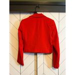 A New Day Women Medium Red Long Sleeve Cropped Blazer Corporatecore Office Siren Photo 1