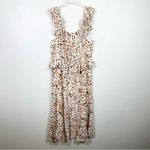 Sofia Vergara White Animal Print Ruffle Sweetheart Midi Dress Size XXL Photo 4