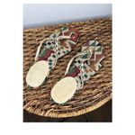 House of Harlow  1960 Boho Woven Tapestry Flip Flop Sandals 7 Photo 3