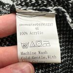 SheIn : Star Sweater Boxy Cropped Black and White Speckled Photo 4