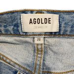 AGOLDE Parker Long Vintage Cutoff Denim Shorts In Swapmeet Blue Photo 7