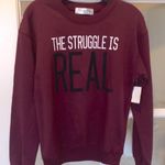 Wound Up Comfy Lightweight Sweatshirt The Struggle is Real Photo 0