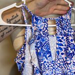 Lilly Pulitzer Vibrant Blue and White Patterned Top Photo 2