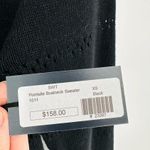 SWTR Pointelle Knit Boatneck Sweater Linen Blend Black Women's XS NEW Photo 4