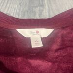 secret treasures Burgundy Velvet Long Sleeve PJ Top or Sweater; Medium Women’s Photo 3