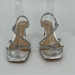 Schutz  Lauryn Dress Rhinestone Sandals size 9.5 Strappy Crystal Leather Photo 3