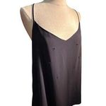 Greylin  Women's Black Sleeveless V-neck Blouse Top Size Large Photo 0