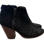 Rag and Bone Margot Black Waxed Suede Boots Size 9.5 Photo 2